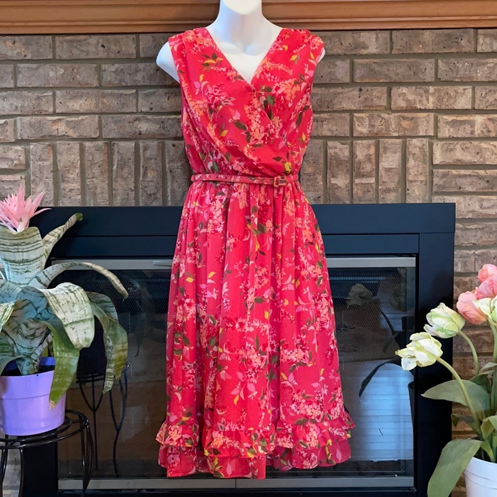 George Designs By Mark Eisen Summer Dress Size 14